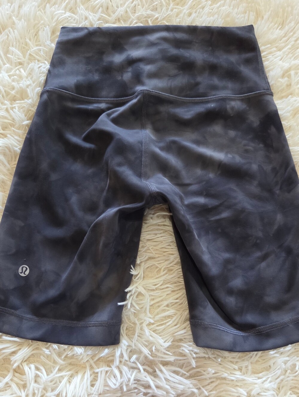 Lululemon Align 8" Diamond Dye Pitch Grey Graphite Bike Short Size Womens 0